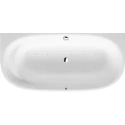 Duravit Cape Cod Whirlpool, Vorwand, eine Rückenschräge, nahtlose Verkleidung, Gestell, Ab- und Überlaufgarnitur, Air-System, 1900x900mm, 760364000AS0000