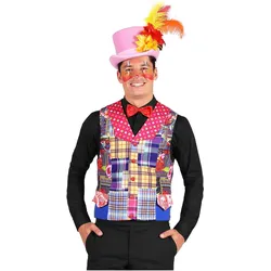 Thetru Flickenweste Clown - Kostüm Zubehör für Fasching (S)