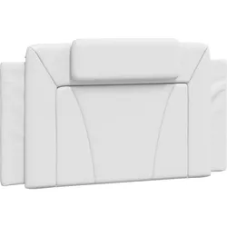 vidaXL Kopfteilkissen "Viana" Weiß 100 cm Kunstleder