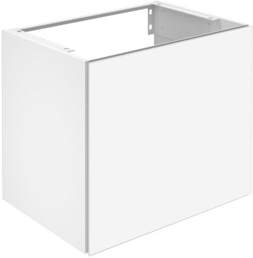Keuco X-Line Waschtisch-Unterschrank 33152290000 Dekor inox seidenmatt, Glas inox satiniert, 65x60,5x49cm