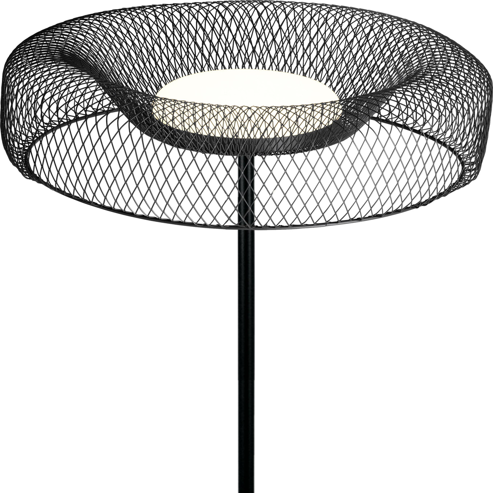 Osram Decor Mesh vloerlamp, zwart metaal met gaas, 18,5W LED geïntegreerd, 1200lm, 3000K