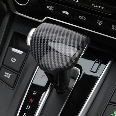 Carbon Fiber Gear Shift Knob Cover Trim Premium Interior Upgrade Carbon Fiber Gear Shift Knob Cover Trim Premium Interior Upgrade