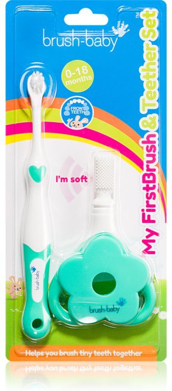Brush Baby Applemint brosse à dents pour enfant 3 pcs
