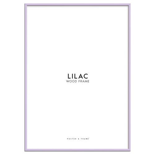 Poster & Frame Poster met houten lijst in lila en acryl, 30 x 40 cm