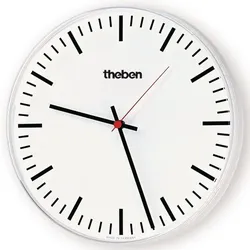 Theben 5009211 KNX Nebenuhr, einseitige Wanduhr, Durchmesser 30 cm, Strichziffern OSIRIA 230 SR KNX