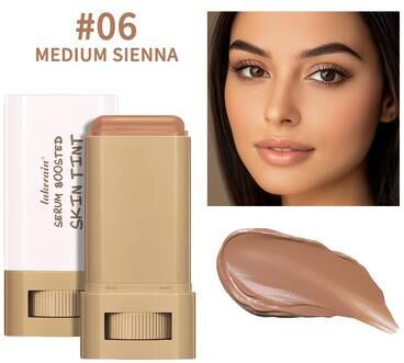 Lush Living Finds Smooth Plumper, Colors Balm Serum Boosted, Foundation Stick, High Coverage, Travel Bronze Makeup color 6