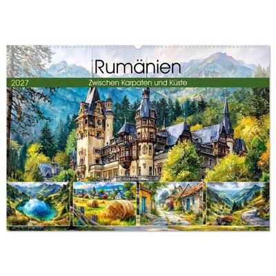 Rumänien. Zwischen Karpaten und Küste (Wandkalender 2027 DIN A2 quer), CALVENDO Monatskalender