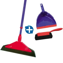 Kehrset Schaumstoff Feger/-Besen, Kehrschaufel & Telestiel Schaumstoff Handfeger- und Besen, Kehrschaufel & Telestiel