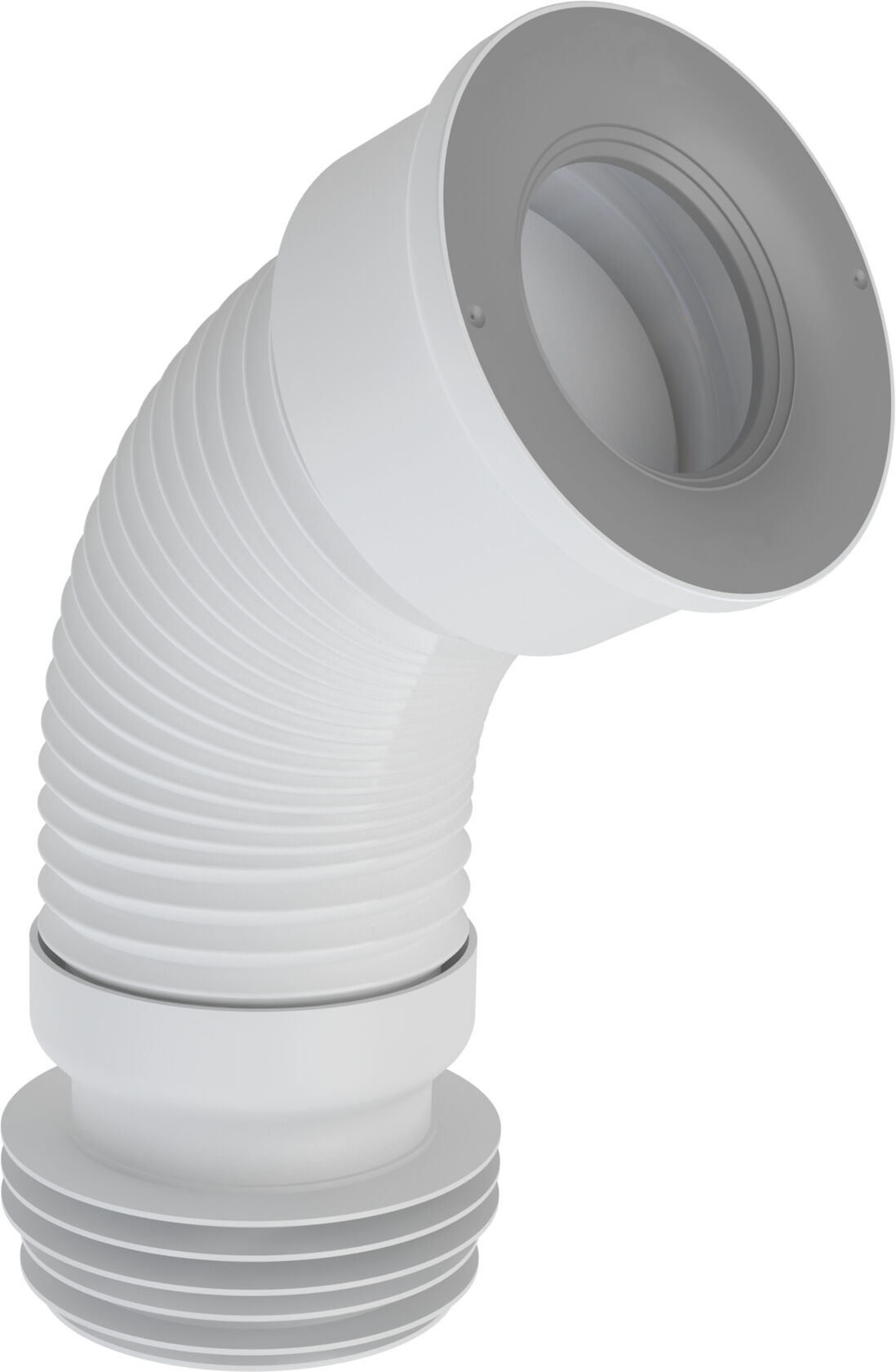 Airfit tuyau de raccordement WC 90010WA DN 98-120, 285-500 mm, flexible, blanc