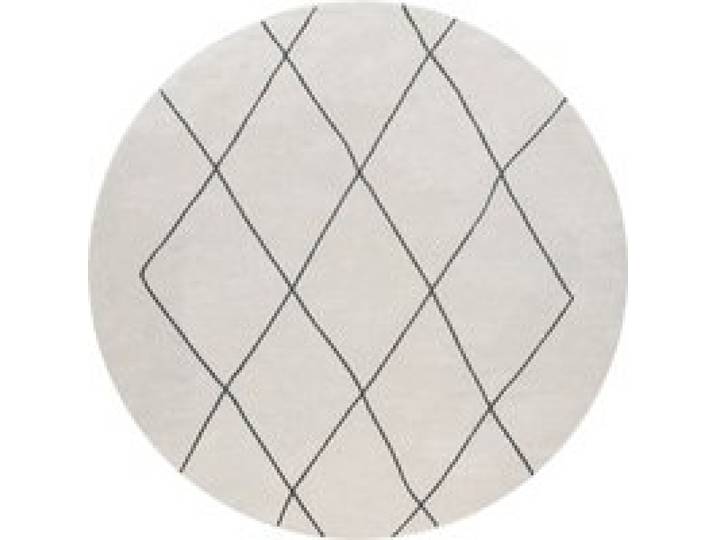 Tapis Hilal blanc 200 cm rond