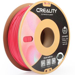 Creality Filament CR-PLA Matte, rot, 1,75mm, biobasiert, geruchsarm, matt, 1kg Spule