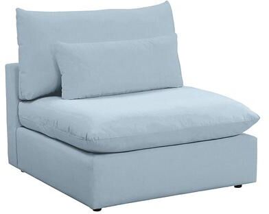 Santa Clara Outdoor Armless Chair - Canvas Light Blue - Ballard Designs