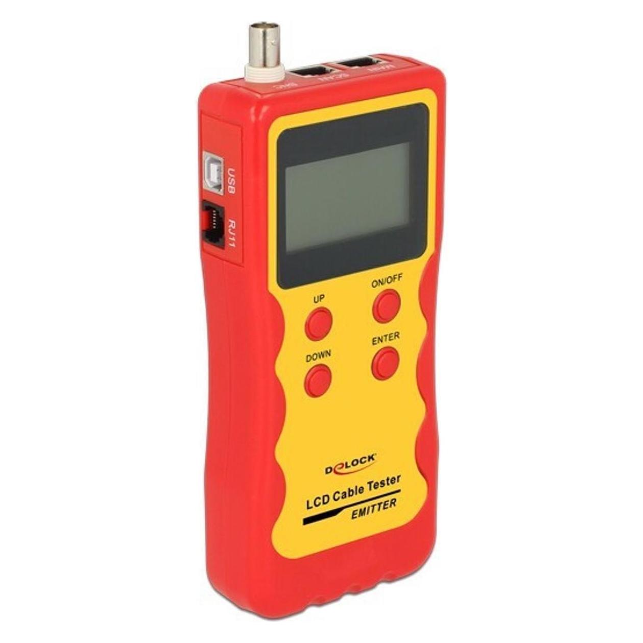Delock LCD Kabeltester RJ45 / RJ12 / BNC / USB (Kabeltester) (86108)
