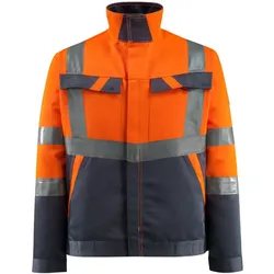 Warnschutz Jacke "FORSTER" Safe Light - S - orange/schwarzblau
