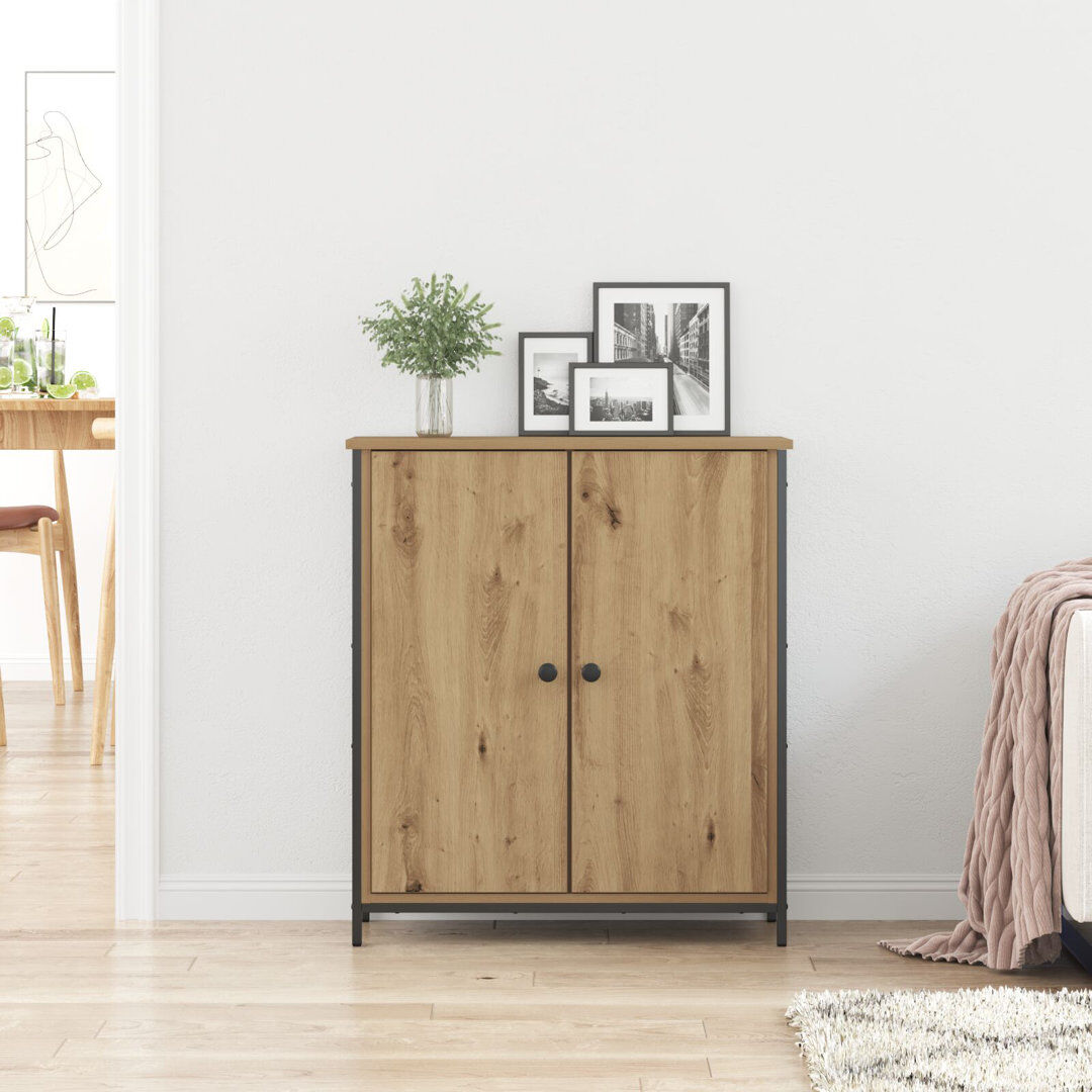 Lily Manor 70cm Sideboard Artisan Oak 80cm H X 70cm W X 30cm D
