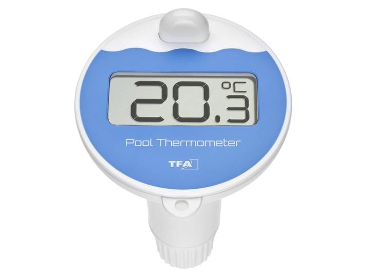 TFA - Emetteur pour piscine avec écran 30.3238.06 - bleu