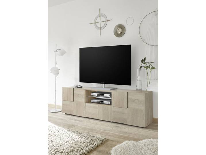 Meuble tv Damier bois - Basika