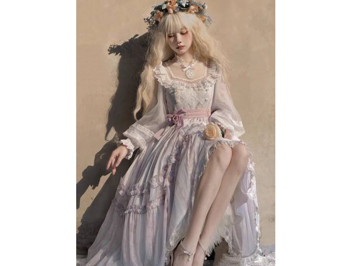 Robe de princesse fille campagne cour Op élégante Lolita à manches longues robe Lolita printemps et automne robe de fille japonaise