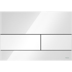 TECE TECE Betätigungsplatte TECEsquare 9240800, aus Glas, für WC, für  Spülkästen, 2-Mengen-Spülung, weiß