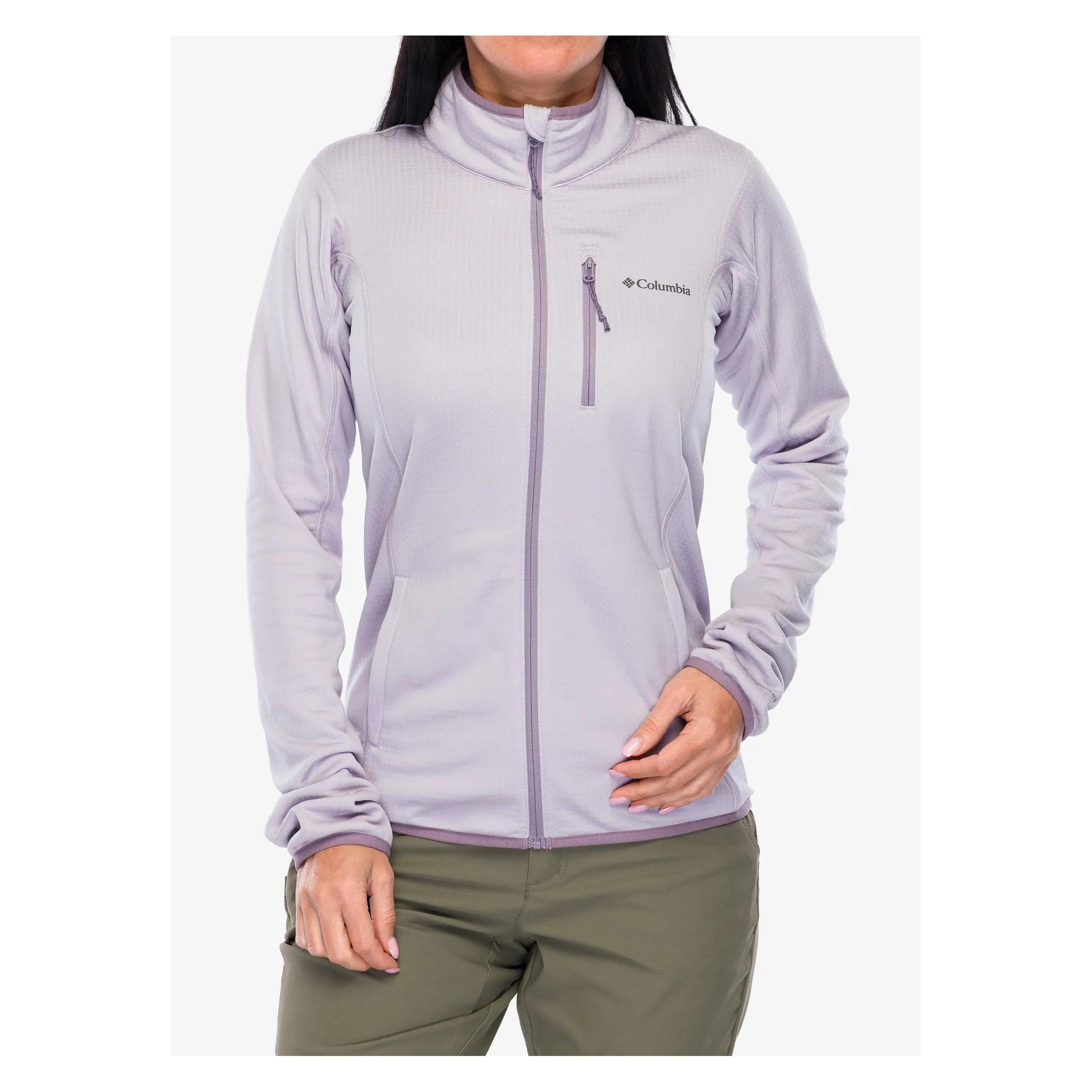 Columbia Damen Essential Hike Grid Fleecejacke mit durchgehendem Reissverschluss (S) (2136233551)