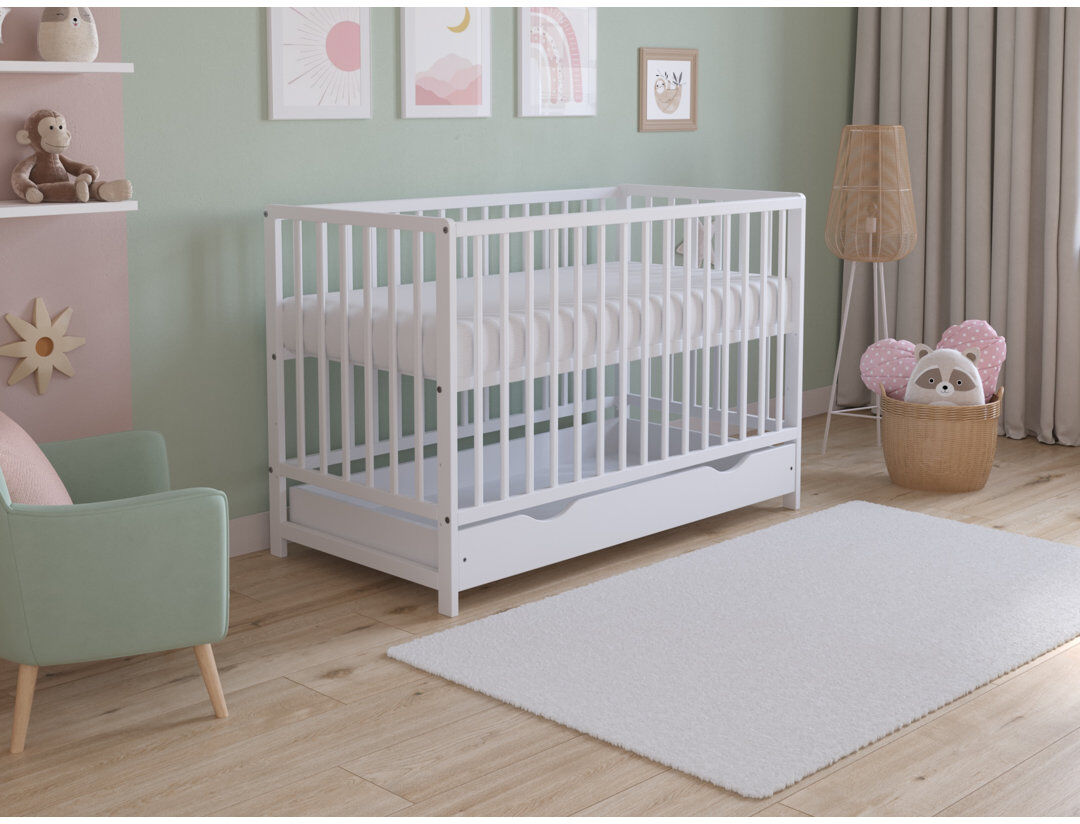 Harriet Bee 1 Cot Bed White Standard