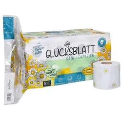 GLÜCKSBLATT Toilettenpapier Kamille 3-lagig 16 Rollen (1 Pack á 16 Rollen) weiß