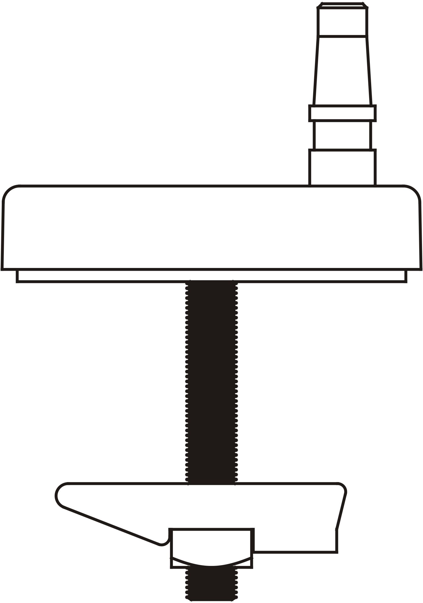 Pagette Pagette Pagette Pagette Familia 793200100 Inox , par le haut pour fixation intégrée