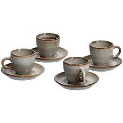 Zeller Present Espresso-Set 8-tlg. - B/H/T ca. 12.50x7.00x27.50
