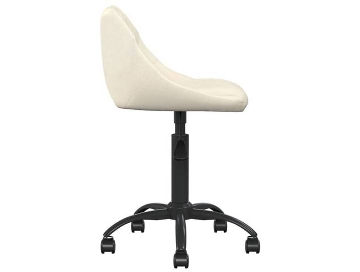Meuble de Siège - Chaise de bureau - Vidaxl - Chaise d'écriture Crème Velours 347044jtk73z