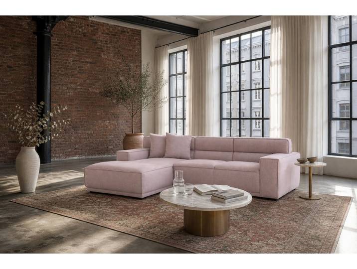 foamnova Ecksofa Umea, grosszügige Sitzfläche, Maße B 280 × T 170 × H 78 cm, Sitzbreite 224 cm, Liegetiefe bis 170 cm zum Ausstrecken