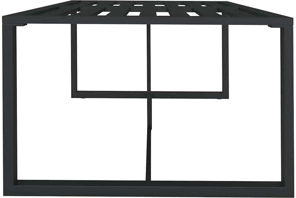 vidaXL Table à dîner d'extérieur Anthracite 120x60x66 cm Aluminium