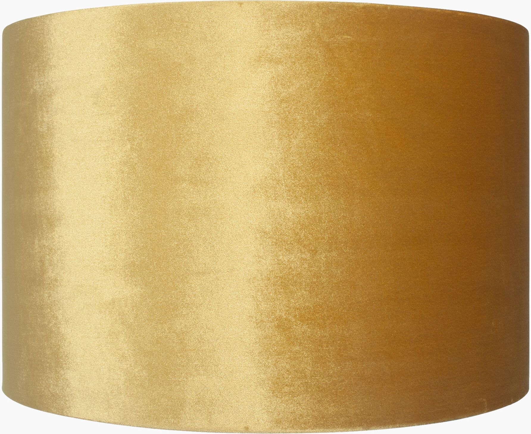 Pacific Lifestyle - Bow 40cm Mustard Velvet Cylinder Shade