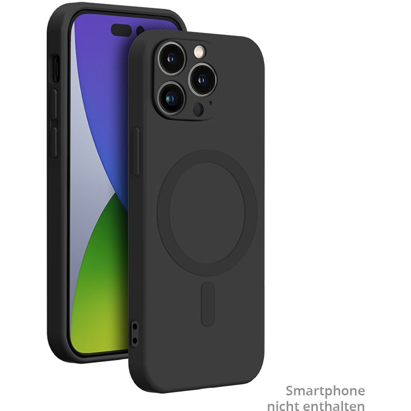 bigben Soft Case mit MagSafe Handy-Cover für Apple iPhone 14 Pro schwarz