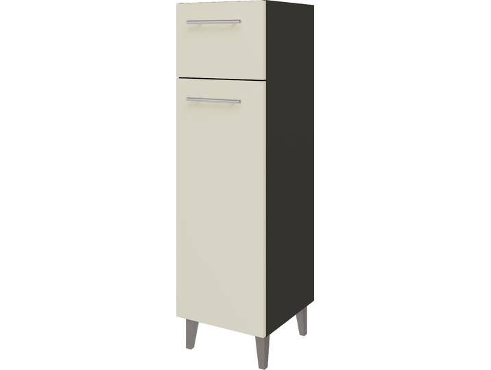 Midischrank OPTIFIT Pier , beige (kaschmirfarben, anthrazitfarben), B:32,5cm H:112,8cm T:34,6cm, Holzwerkstoff, Schränke, Midischrank, Breite 32,5 cm, schnelle Montage mit OPTIsnap