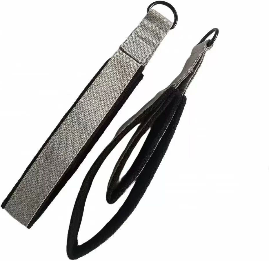 INF Sangles de cheville double anneau pour yoga et pilates - Améliorez votre entraînement Gris