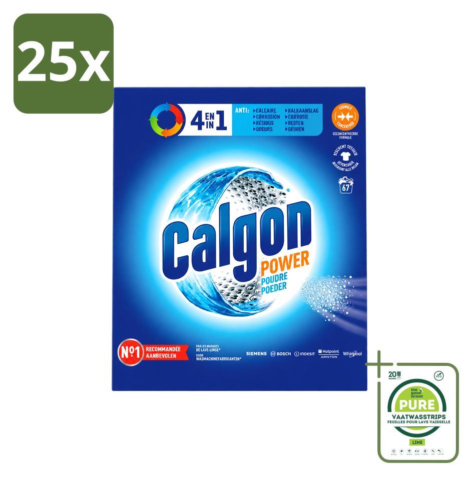 25 x Calgon Wasmachinereiniger - Schutz gegen Kalk, Korrosion und Gerüche - Großpackung - 25 Stücke