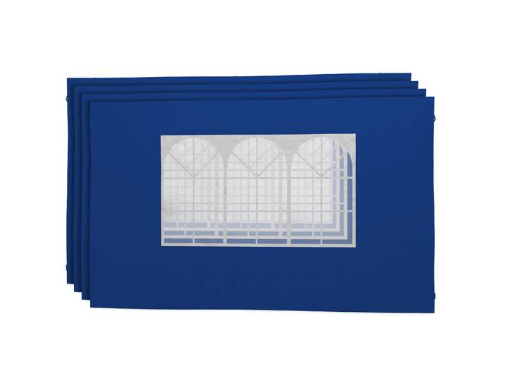 Seitenwände für Faltpavillon MELODY blau 4 Stk.