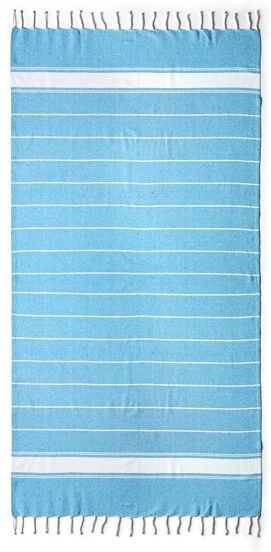 Serviette paréo personnalisée en coton 180 g/m² Denia Turquoise TAILLE UNIQUE ADULTE