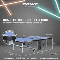 DONIC Outdoor Roller 1000, blau - versch. Farben