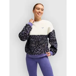 Roxy Waves Of Warmth Crewneck Fleece Pullover whisper white Gr. XS