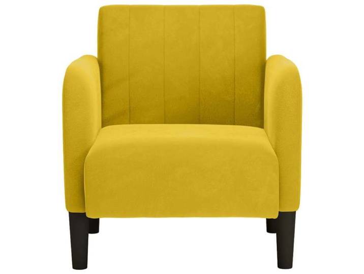 Best2026@Fauteuil SHIELDPRO® - maximal: 110 kg - Fauteuil-chaise simple avec accoudoirs jaune 54 cm velours4480