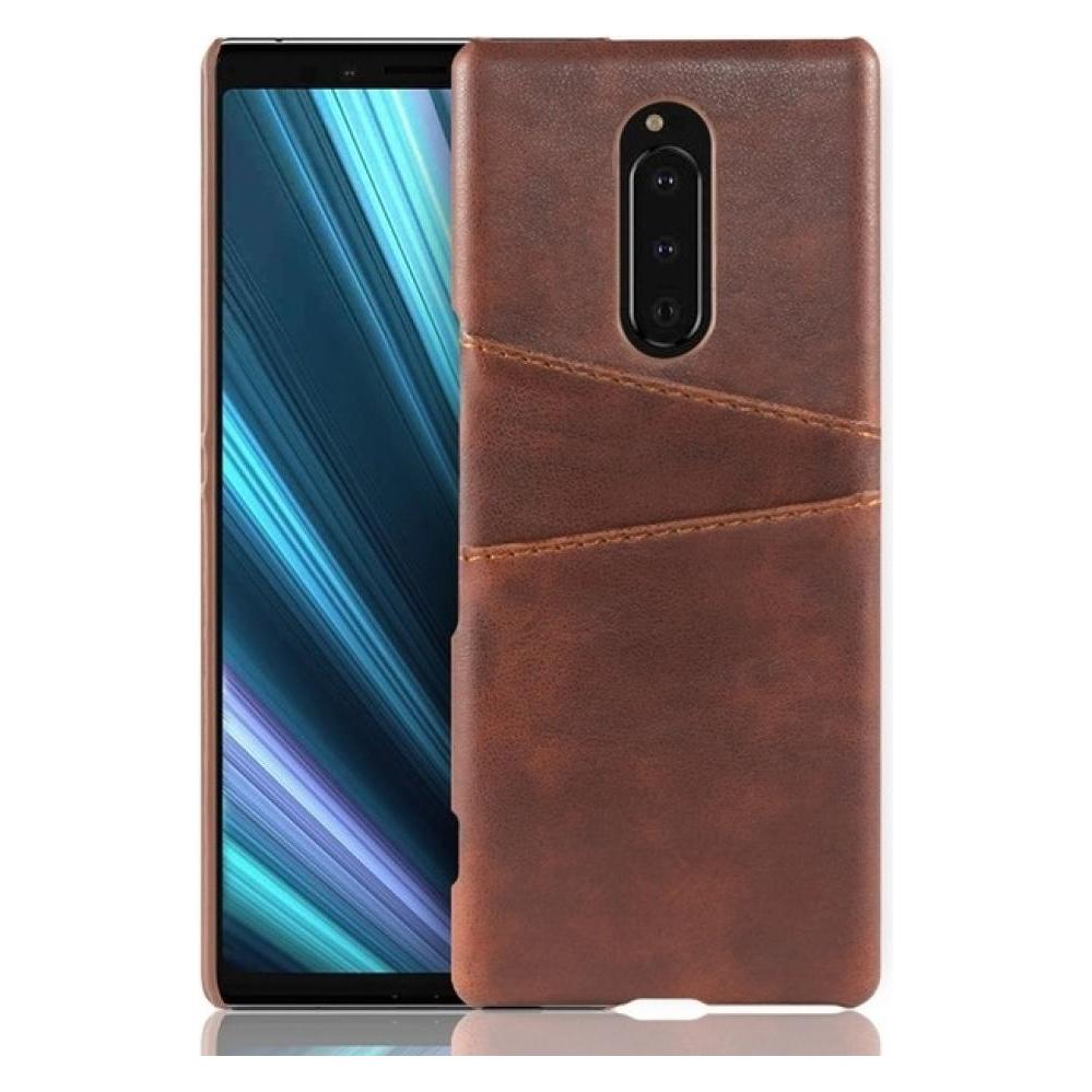 Screenguard Sony Xperia 1 CardCaddy Leder Backcase mit Kartenfächern (Sony Xperia 1) (00024952)