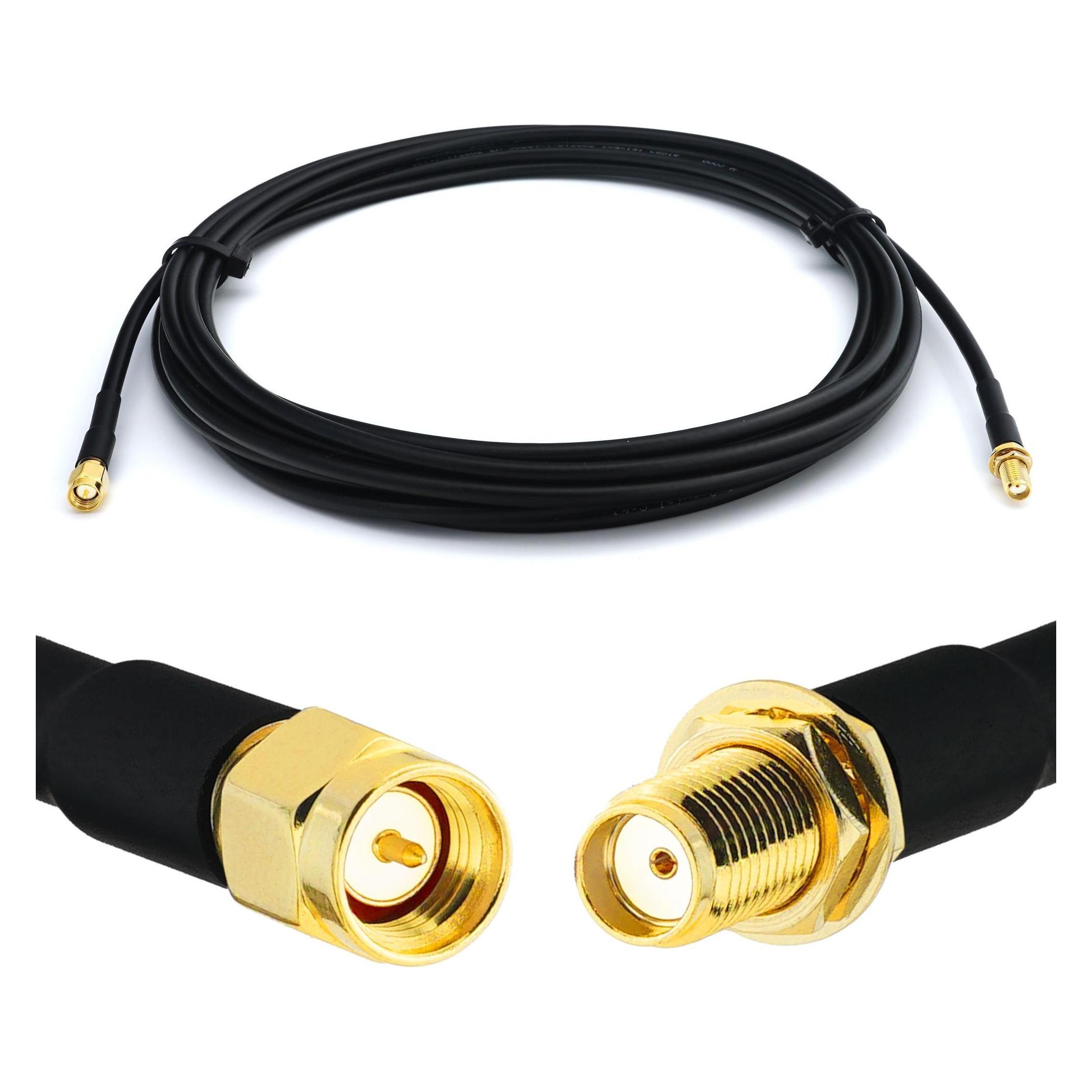 Rangeful SMA Male to SMA Female 30cm RG58/U Coaxial Cable RG58-SM-SF-0.3 (RG58-SM-SF-0.3)