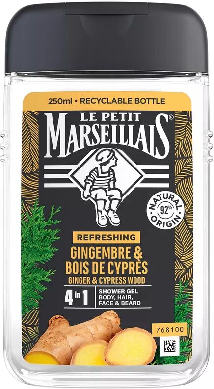 Le Petit Marseillais - Männerdusschgel Cyrpresse & Ingwer, 250 ml