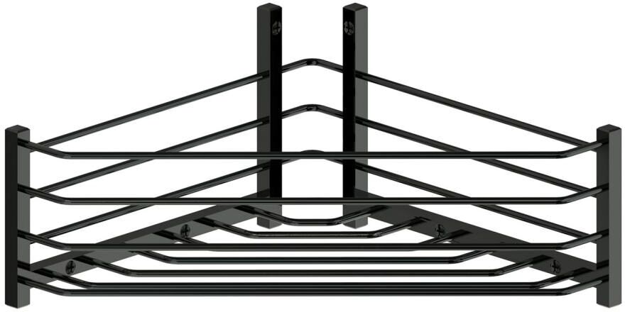 Beltrán Jabonera rinconera triangular para atornillar . Negro