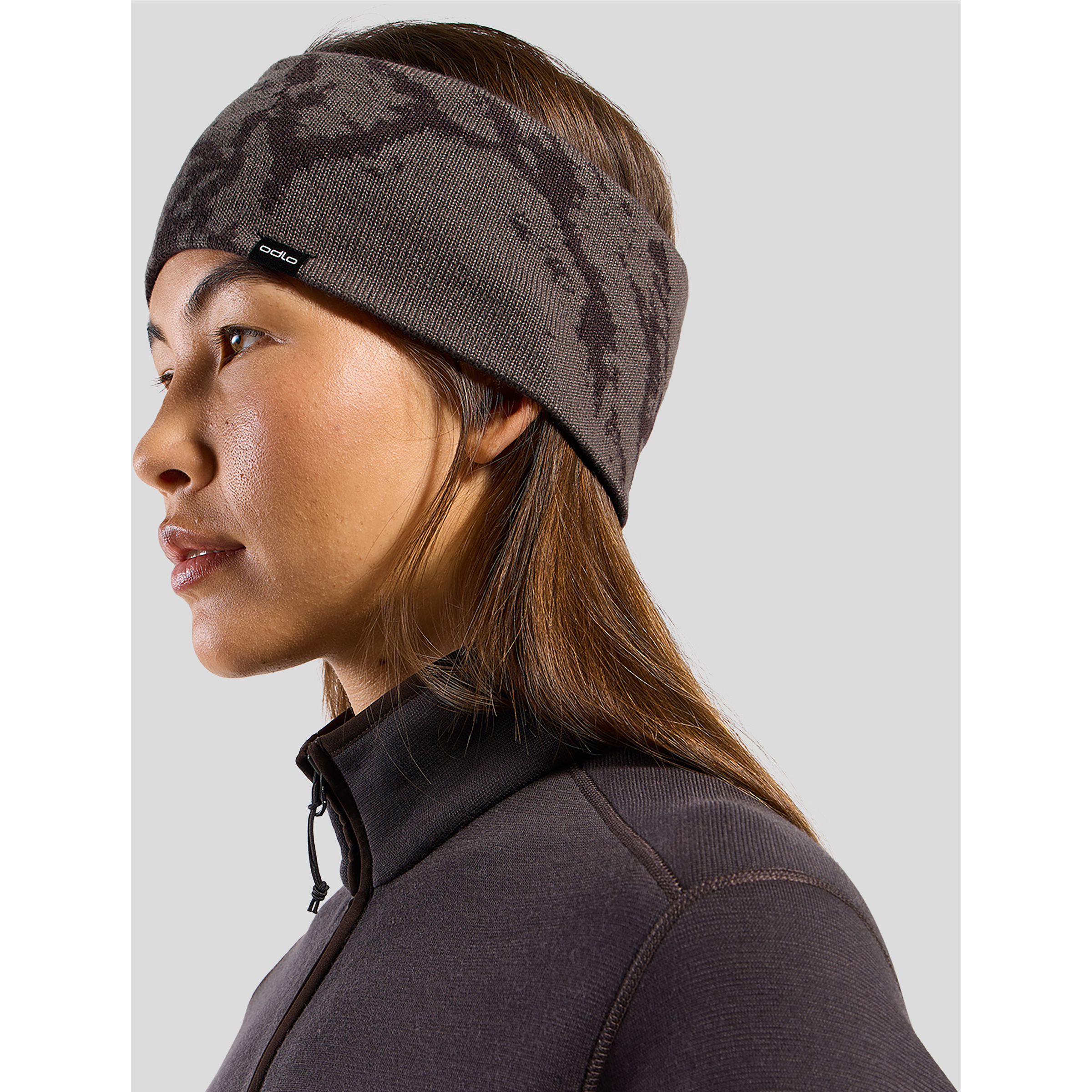 Odlo Essential Reversible Stirnbänder braun Langlauf Skating | Langlauf Klassik | Trailrunning | Laufen Schnell trocknend
