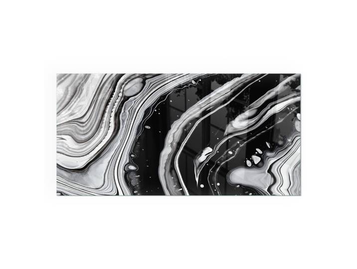 KAMINBODENPLATTE 100x50 cm - Abstrakte Wellen und Linien