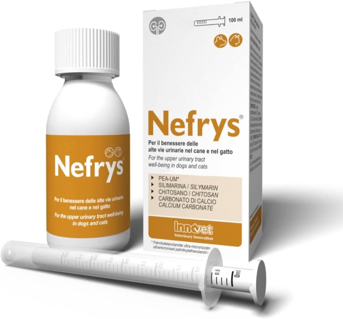 INNOVET Nefrys Mangime Complementare per Cane e Gatto 100ML