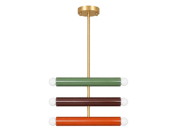 Lustre en métal Vento - 35 x 10 cm - Vert