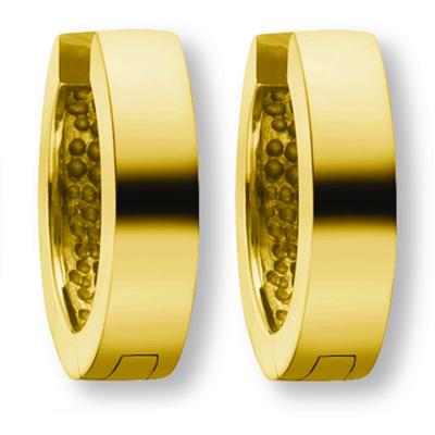Paar Creolen ONE ELEMENT "Ohrringe Creolen aus 333 Gelbgold Ø 12,5 x 3,0 mm", gold, Ohrringe, Damen, Gelbgold 333, Gold, ein ausdrucksstarkes Schmuckstück für jeden Anlass